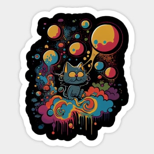 Psychedelic Cat 23.0 Sticker